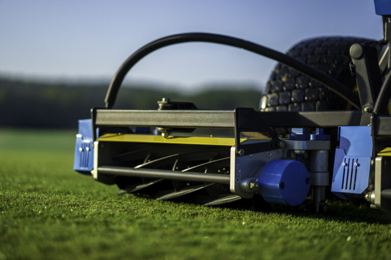 reels on AMP autonomous lawn mower