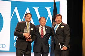 FireFly Automatix receiving award as Utah's fastest growing company in 2016