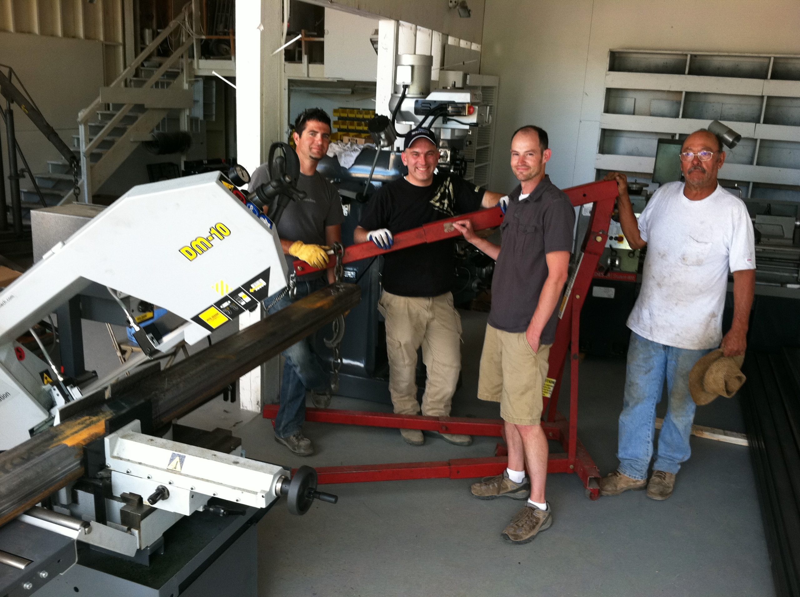 First cut of steel for FireFly Equipment prototype ProSlab sod harvester