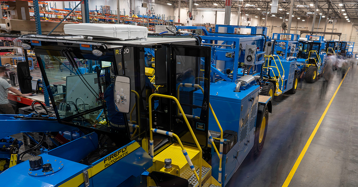 FireFly sod harvester assembly line 2021