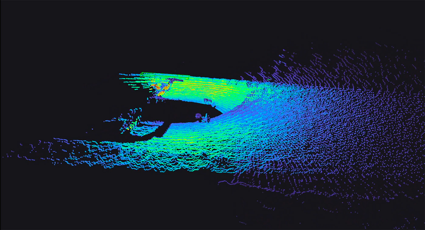 LiDAR view from M220-AV