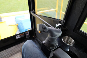 Driver view in M220 cab