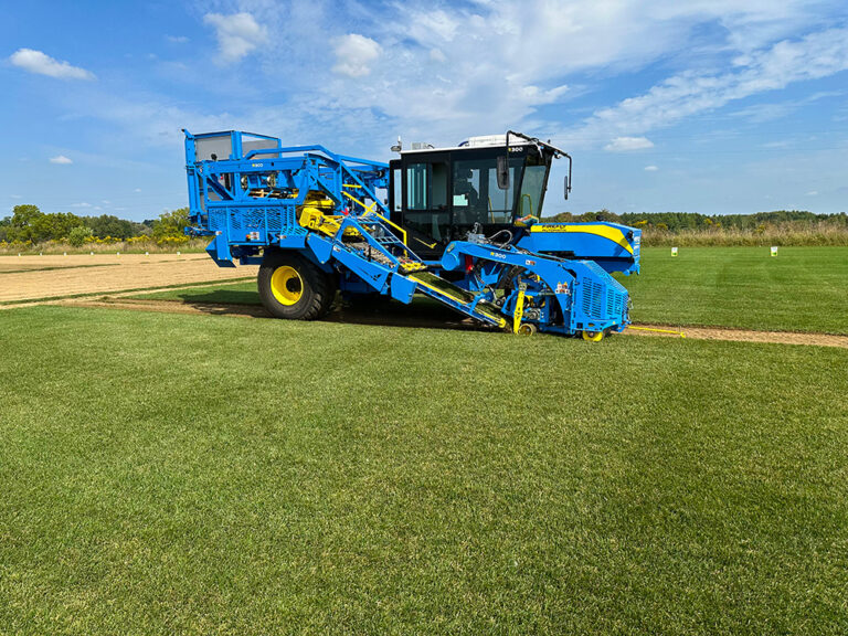 FireFly R300 sod harvester at NSGA