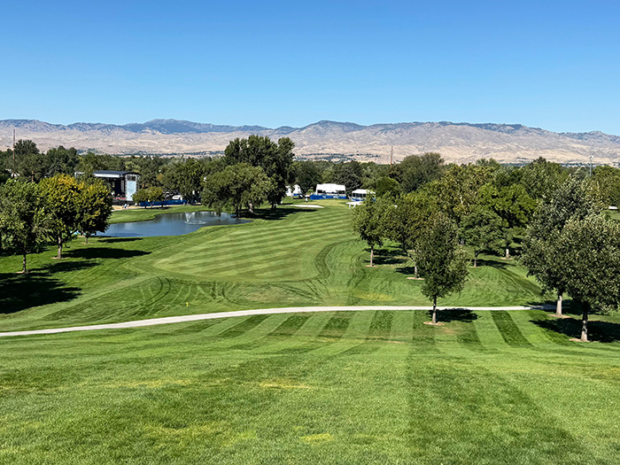 striping on fairway at Hillcrest Country Club