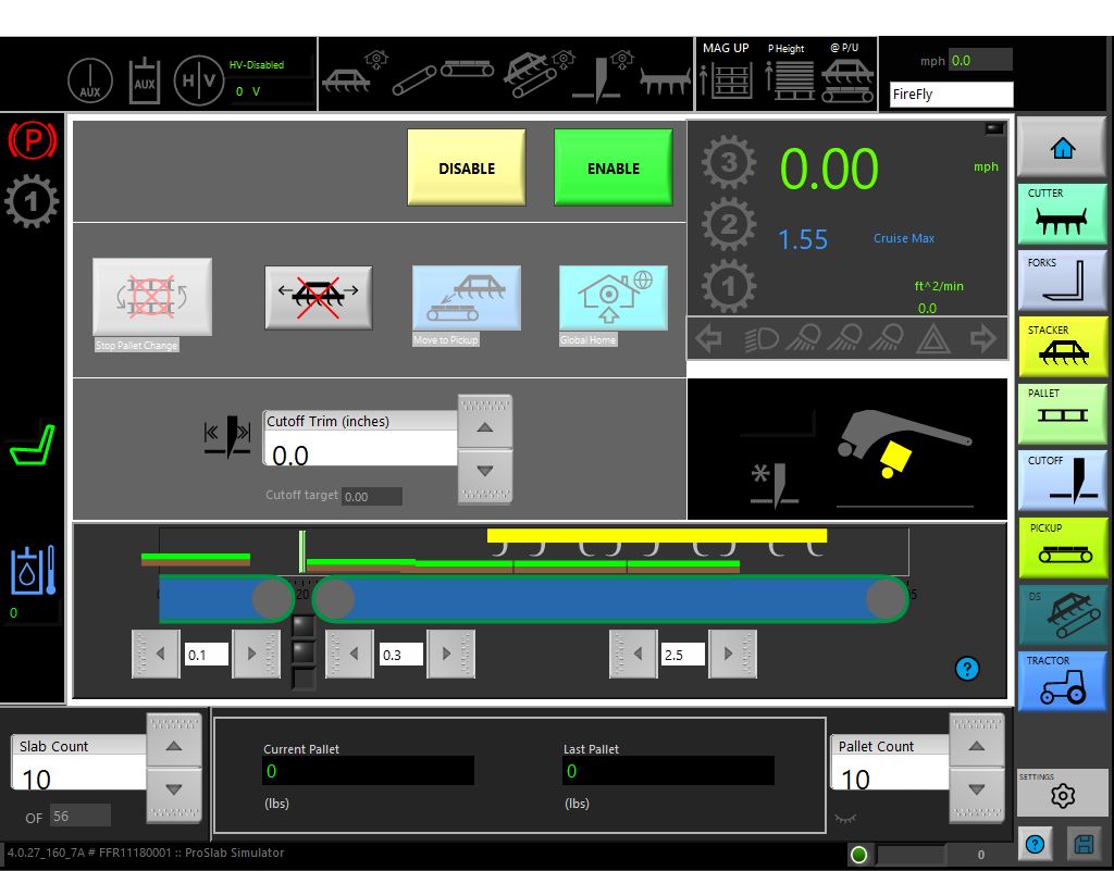 ProSlab IQ home screen.