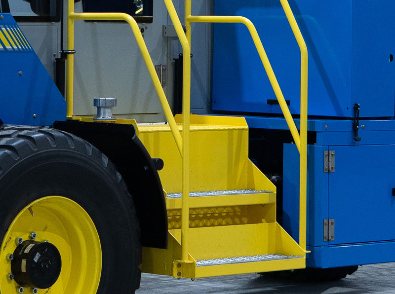Fuel tank under stairs of FireFly harvester