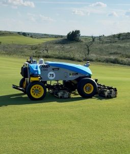 FireFly robotic fairway mower at Upper Course at Childress Hall